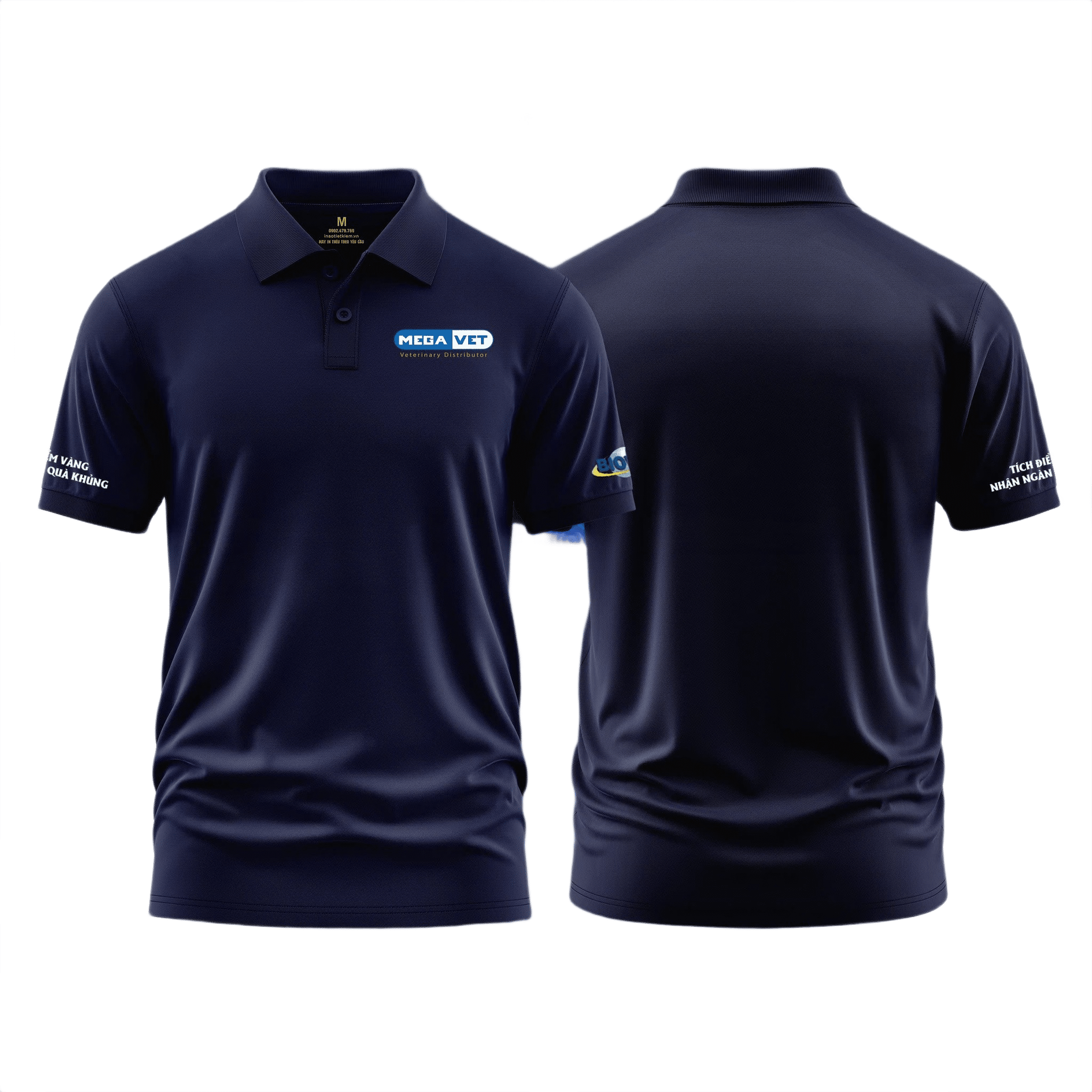 Áo thun đồng phục Polo công ty Cổ Phần Thú Y Mega Việt Nam