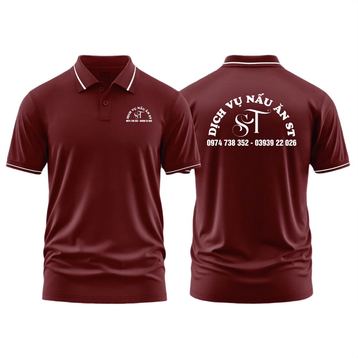 Áo thun đồng phục Polo Dịch Vụ Nấu Ăn ST