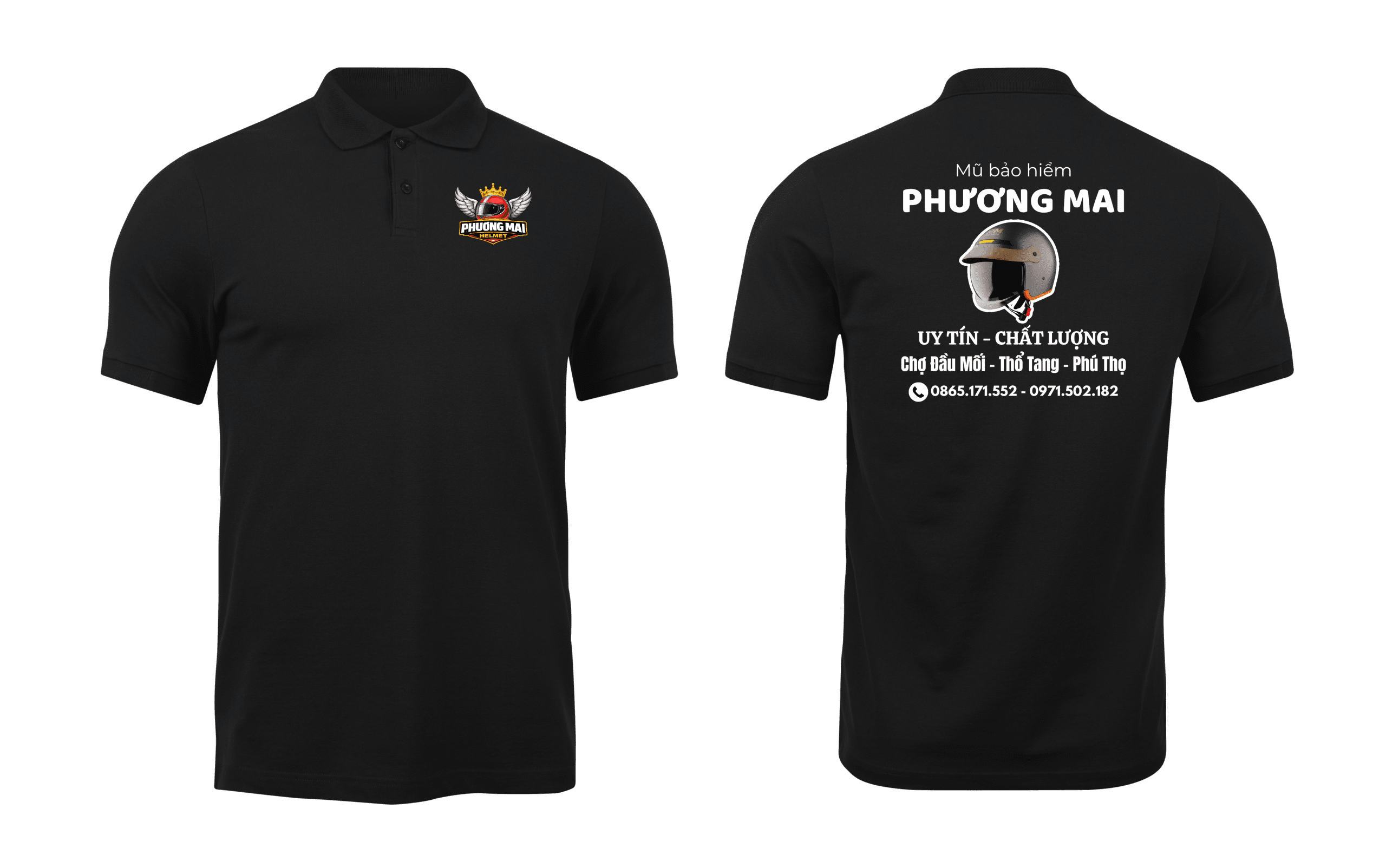 Áo thun đồng phục Polo Phương Mai Helmets